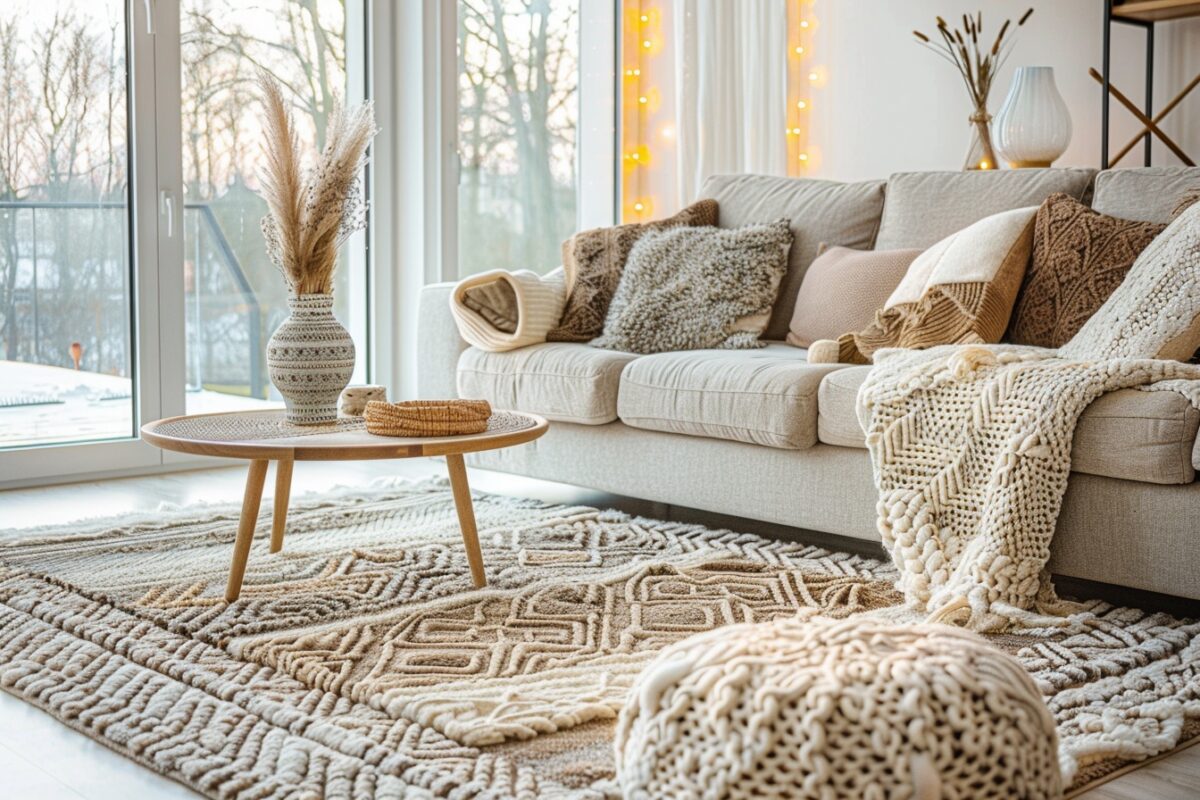 Découvrez comment choisir le tapis idéal pour transformer votre salon en un espace accueillant et stylé