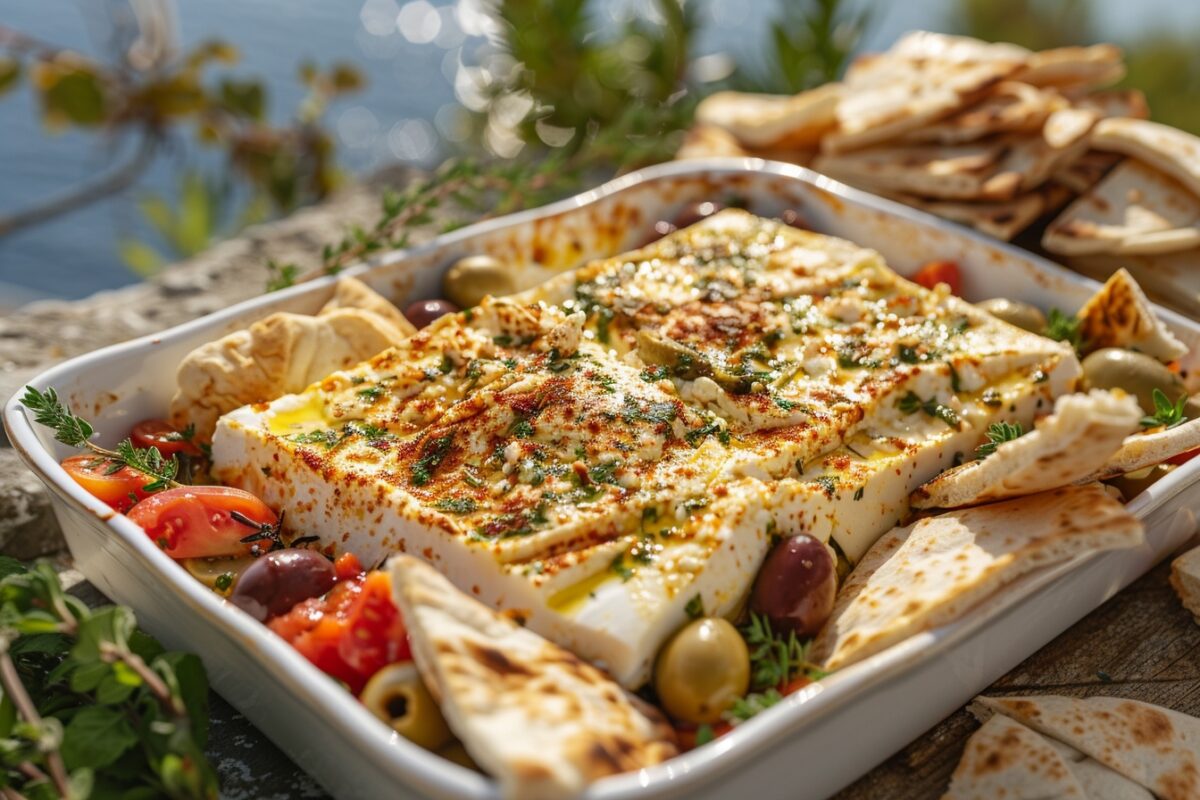 Découvrez comment la feta au four et le pain pita peuvent transformer vos repas en festins grecs inoubliables