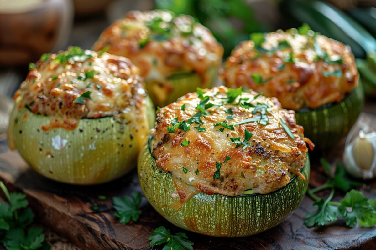 Découvrez comment rendre vos dîners inoubliables avec des courgettes rondes farcies, une recette simple et délicieuse