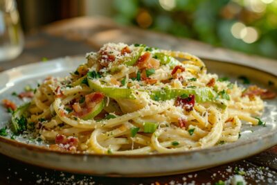 Redécouvrez les poireaux : une recette de carbonara revisitée pour éveiller vos papilles
