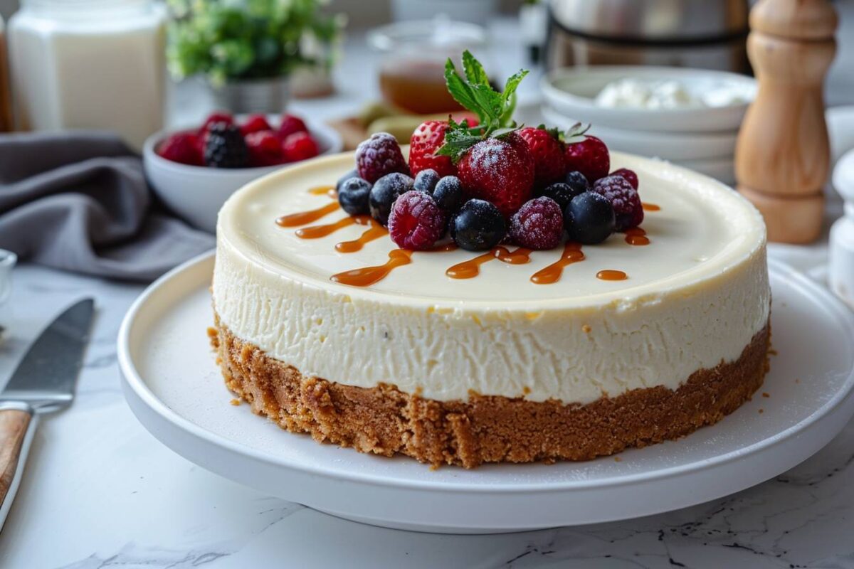 Comment réaliser un cheesecake à base de fromage frais uniquement ?
